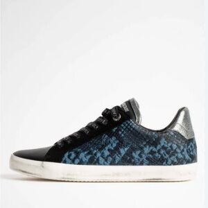 Zadig & Voltaire Black and Blue Women's Sneakers/NEW/ Size 37/6.5
